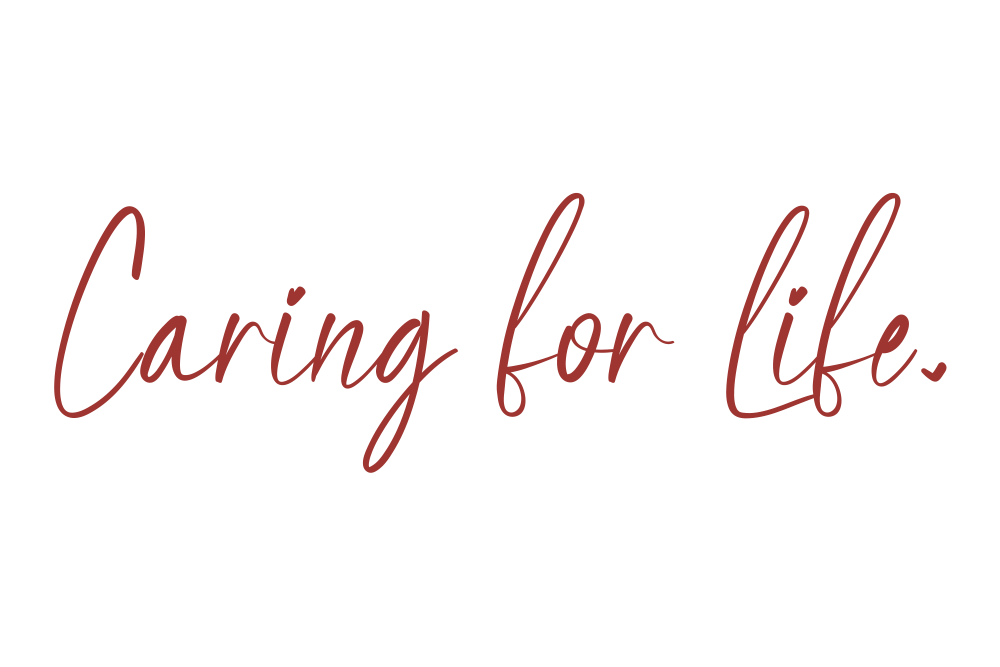Caring for life subtitle graphic